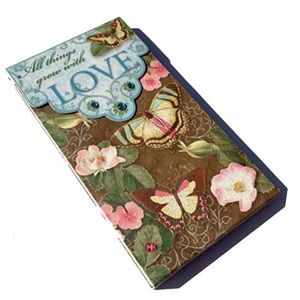 Punch Studio Embellished Long Notepad, All Things Grow with Love (95144)